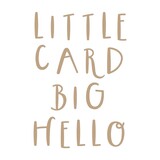 Spellbinders Little Card Big Hello Glimmer Hot Foil Plate (GLP-402) (OUTLET)