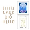 Spellbinders Little Card Big Hello Glimmer Hot Foil Plate (GLP-402) (OUTLET)