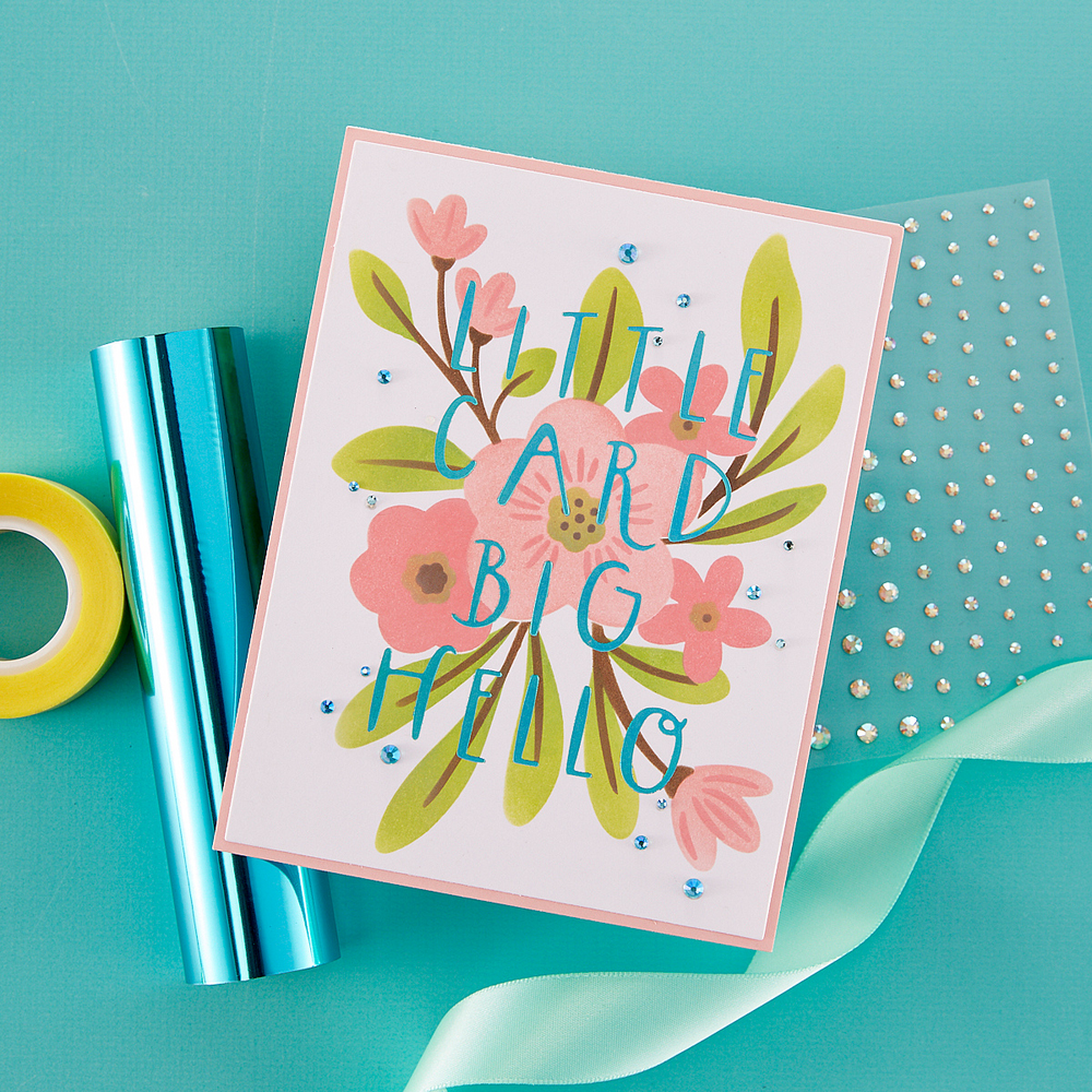 Spellbinders Little Card Big Hello Glimmer Hot Foil Plate (GLP-402) (OUTLET)