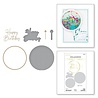 Spellbinders Giant Party Balloon Glimmer Hot Foil Plate & Die Set (GLP-396) (OUTLET)