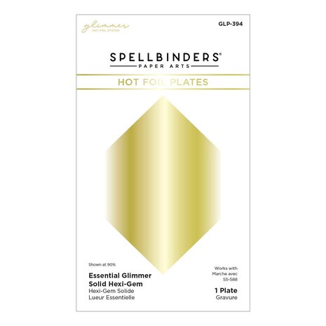 Spellbinders Hexi-Gem Glimmer Hot Foil Plate (GLP-394) (OUTLET)
