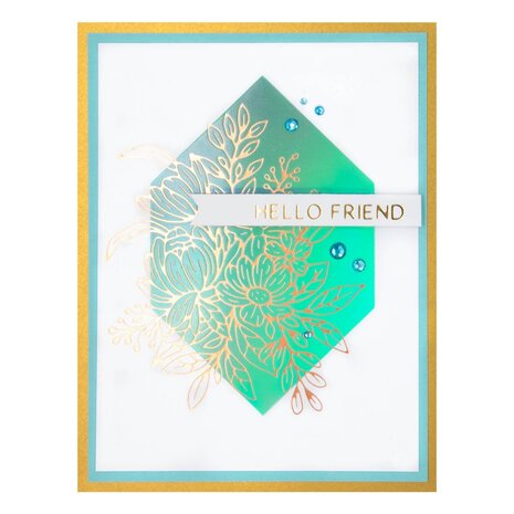 Spellbinders Hexi-Gem Glimmer Hot Foil Plate (GLP-394) (OUTLET)