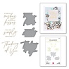 Spellbinders Seahorse Kisses Sentiments Glimmer Hot Foil Plate & Die Set (GLP-372) (OUTLET)
