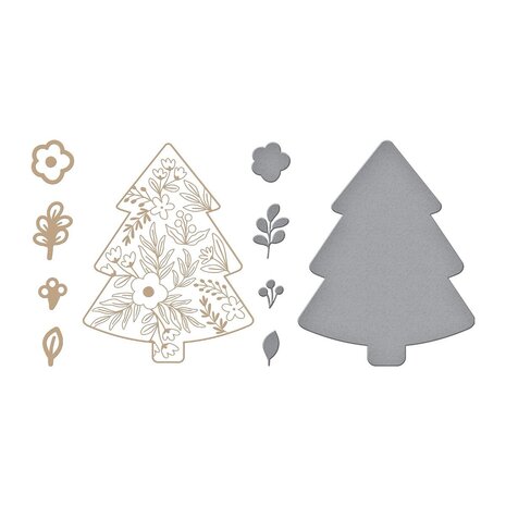 Spellbinders Blooming Tree Glimmer Hot Foil Plate & Die (GLP-350) (OUTLET)