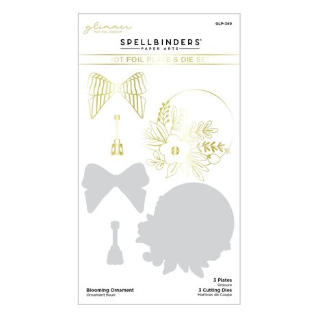 Spellbinders Blooming Ornament Glimmer Hot Foil Plate & Die (GLP-349) (OUTLET)