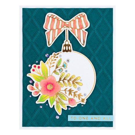 Spellbinders Blooming Ornament Glimmer Hot Foil Plate & Die (GLP-349) (OUTLET)