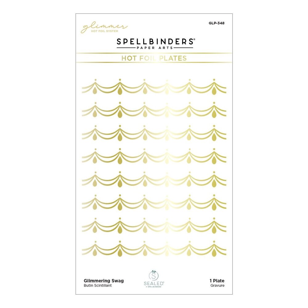Spellbinders Glimmering Swag Glimmer Hot Foil Plate (GLP-348) (OUTLET)