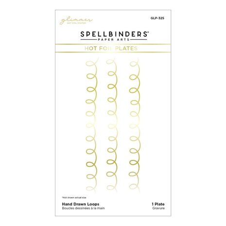 Spellbinders Hand Drawn Loops Glimmer Hot Foil Plate (GLP-325) (OUTLET)