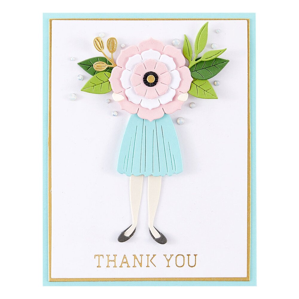 Spellbinders We Dance Glimmer Sentiments Glimmer Hot Foil Plate & Die (GLP-312) (OUTLET)