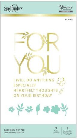 Spellbinders Especially For You Hot Foil Plate (GLP-168) (OUTLET)