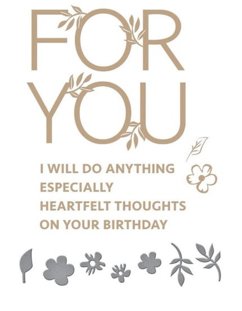 Spellbinders Especially For You Hot Foil Plate (GLP-168) (OUTLET)