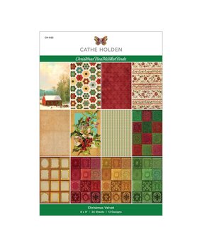 Spellbinders Christmas Velvet 6x9 Inch Paper Pad (CH-022) (OUTLET)