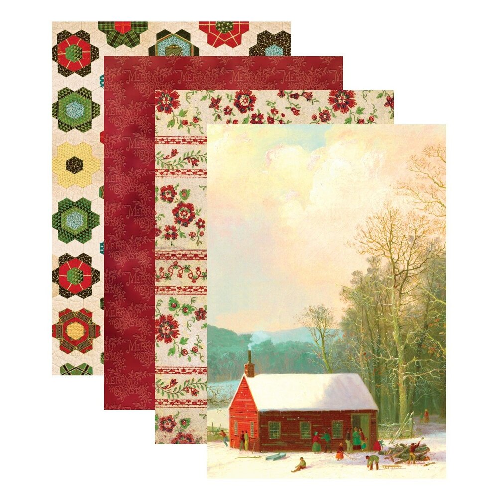 Spellbinders Christmas Velvet 6x9 Inch Paper Pad (CH-022) (OUTLET)
