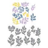 Spellbinders Sprigs Registration Press Plate & Die Set (BPR-009) (OUTLET)