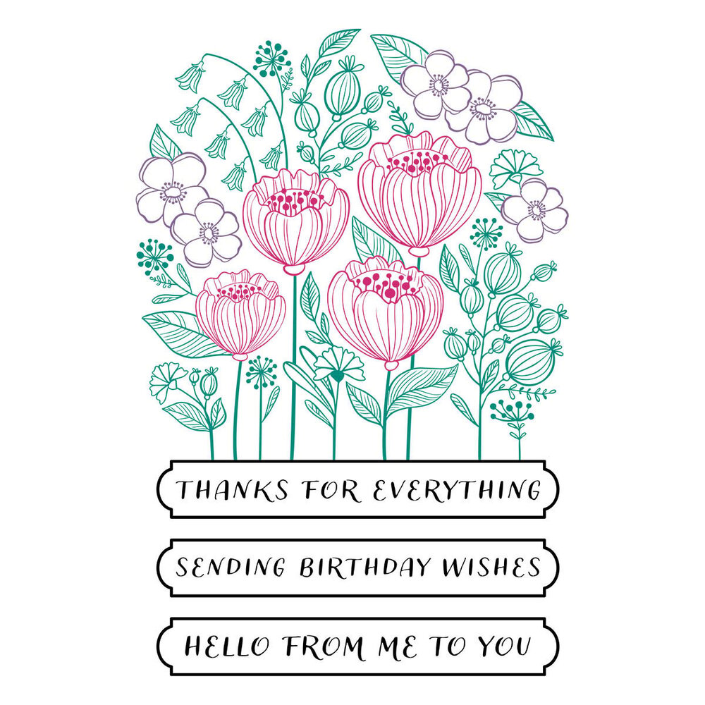 Spellbinders Blooming Garden Press Plates (BPR-002) (OUTLET)