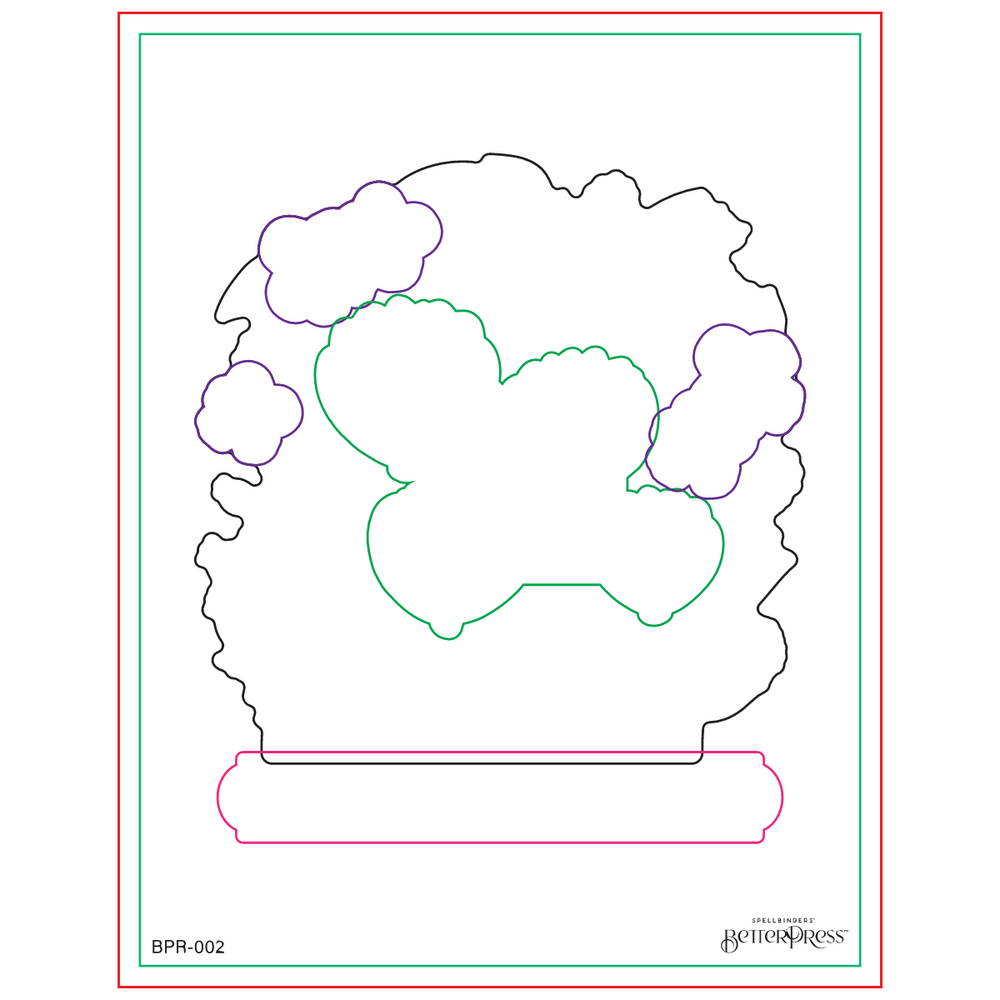 Spellbinders Blooming Garden Press Plates (BPR-002) (OUTLET)