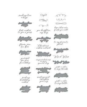 Spellbinders Sentiments of Wonder Press Plate & Die Set (BP-087) (OUTLET) Spellbinders Sentiments of Wonder Press Plate & Die Set (BP-087) (OUTLET)