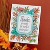 Spellbinders Autumn Thanks Frame Press Plate (BP-083) (OUTLET)