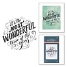 Spellbinders Most Wonderful Time Press Plate (BP-066) (OUTLET)