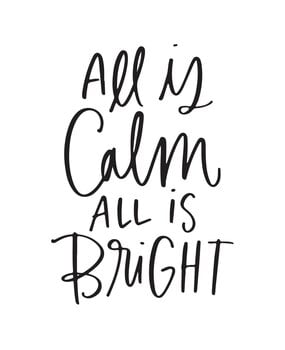 Spellbinders All Is Calm Press Plate (BP-059) (OUTLET)