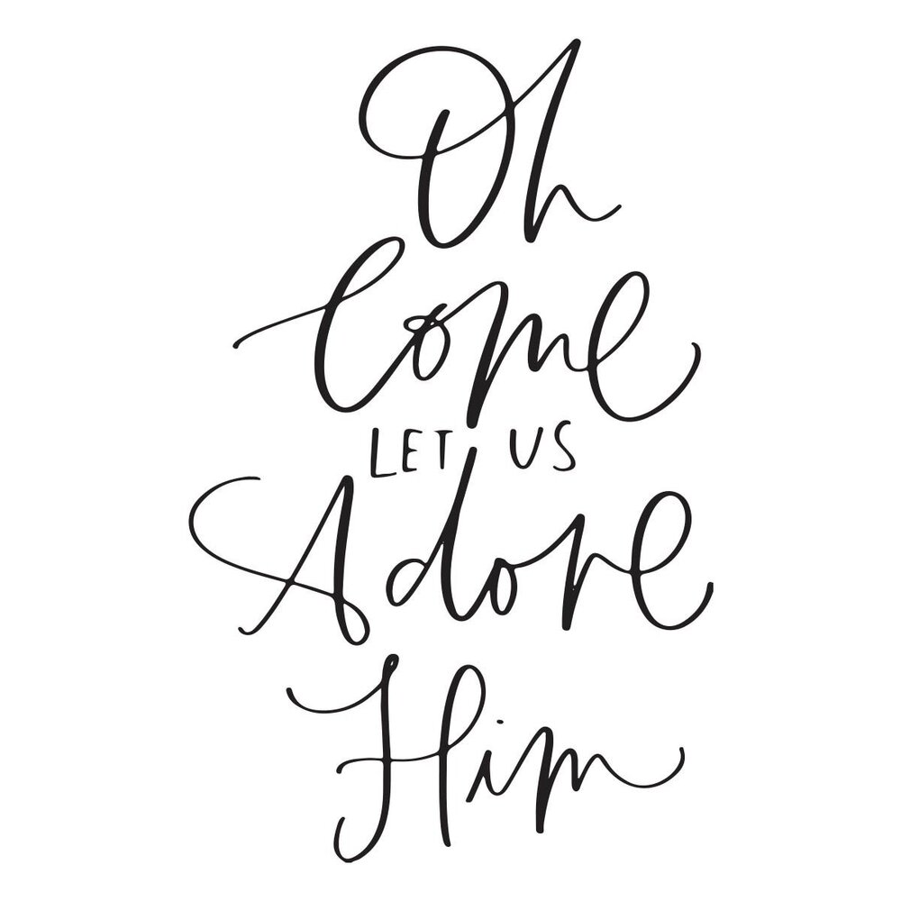 Spellbinders Let Us Adore Him Press Plate (BP-058) (OUTLET)