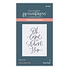 Spellbinders Let Us Adore Him Press Plate (BP-058) (OUTLET)