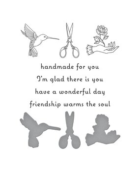 Spellbinders Handmade for You Icons Press Plate & Die Set (BP-044) (OUTLET)