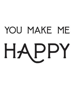 Spellbinders You Make Me Happy Press Plate (BP-042) (OUTLET)