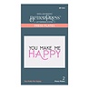 Spellbinders You Make Me Happy Press Plate (BP-042) (OUTLET)