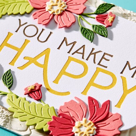 Spellbinders You Make Me Happy Press Plate (BP-042) (OUTLET)