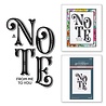 Spellbinders A Note from Me to You Press Plate (BP-040) (OUTLET)