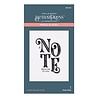 Spellbinders A Note from Me to You Press Plate (BP-040) (OUTLET)