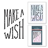 Spellbinders Diagonal Make a Wish Press Plate (BP-037) (OUTLET)