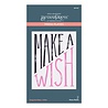 Spellbinders Diagonal Make a Wish Press Plate (BP-037) (OUTLET)