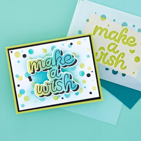 Spellbinders Make a Wish Confetti Stencil and Die Bundle (BD-0751) (OUTLET) Spellbinders Make a Wish Confetti Stencil and Die Bundle (BD-0751) (OUTLET)
