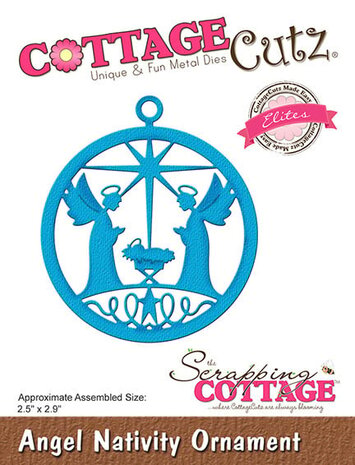 Scrapping Cottage Angel Nativity Ornament (CCE-601) (OUTLET)