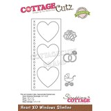 Scrapping Cottage Heart XO Windows Slimline (CCB-091) (OUTLET)