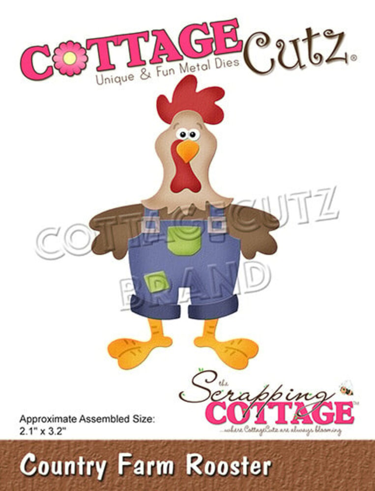 Scrapping Cottage Country Farm Rooster (CC-890) (OUTLET)