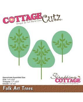 Scrapping Cottage Folk Art Trees (CC-1205) (OUTLET)