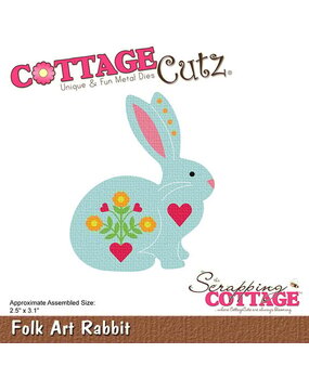 Scrapping Cottage Folk Art Rabbit (CC-1202) (OUTLET)