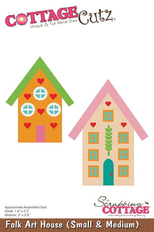 Scrapping Cottage Folk Art House (Small & Medium) (CC-1201) (OUTLET)