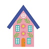 Scrapping Cottage Folk Art House (Large) (CC-1200) (OUTLET)