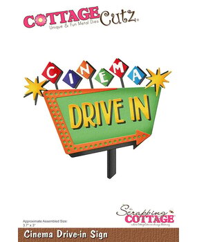 Scrapping Cottage Cinema Drive-in Sign (CC-1144) (OUTLET)