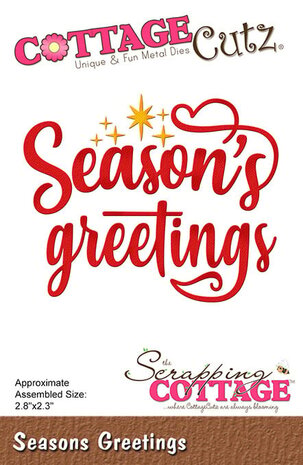 Scrapping Cottage Seasons Greetings (CC-1118) (OUTLET)