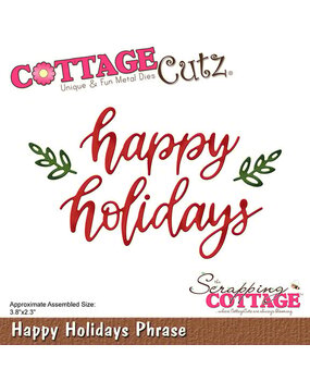 Scrapping Cottage Happy Holidays Phrase (CC-1112) (OUTLET)