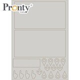 Pronty Crafts Grey Chipboard A4 Natasja's Design Album (492.001.050) (OUTLET)