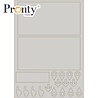 Pronty Crafts Grey Chipboard A4 Natasja's Design Album (492.001.050) (OUTLET)