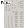 Pronty Crafts Grey Chipboard A4 Trees and Snowflakes (492.001.049) (OUTLET)
