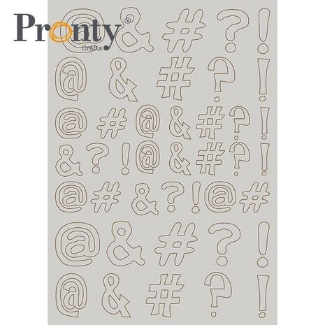 Pronty Crafts Diacritics A4 Chipboard (492.001.048) (OUTLET)