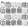 Pronty Crafts Numbers and Letters 21x21cm Deco Paper (20pcs) (471.201.009) (OUTLET)